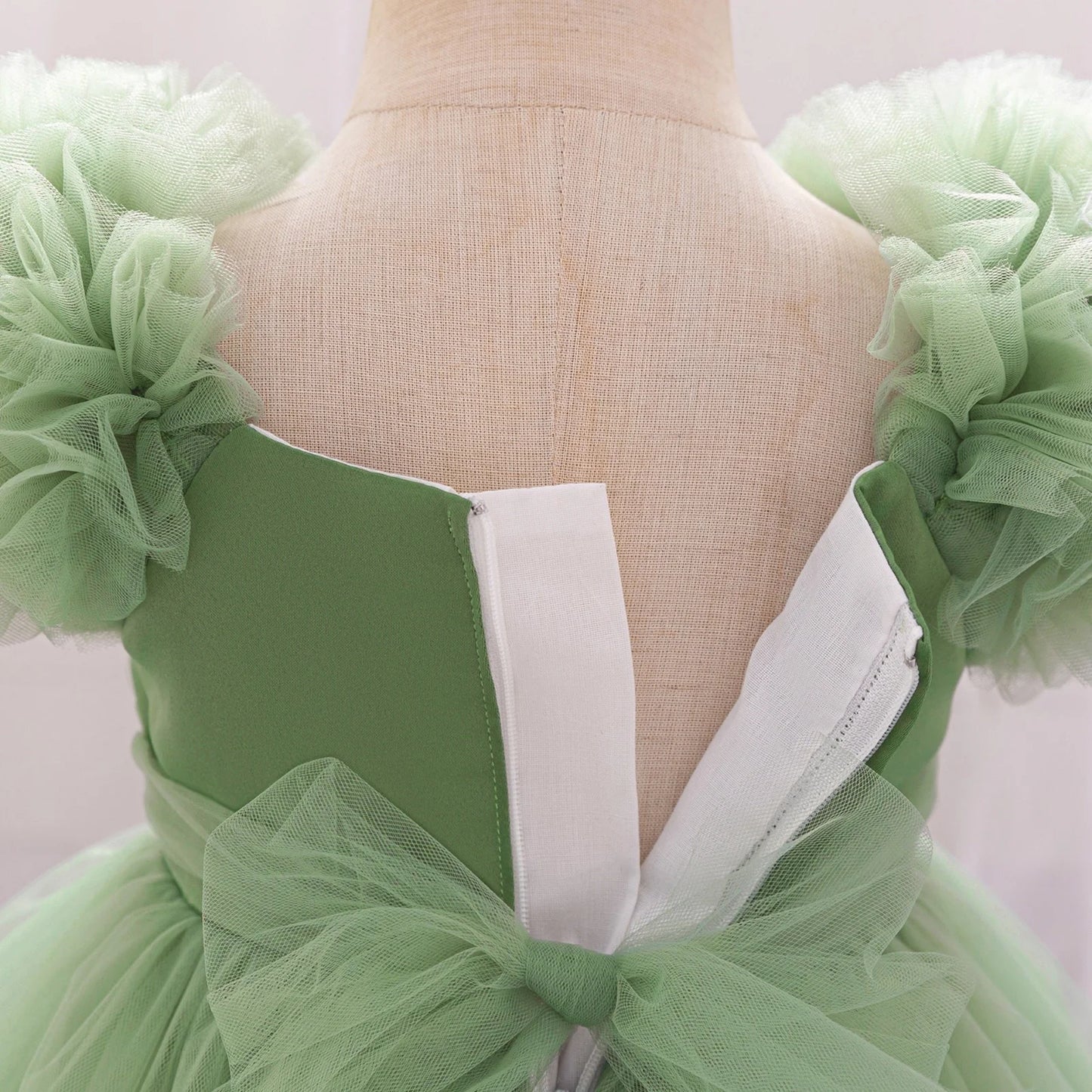 Toddler Party Baby Girls Dresses Baptism Bridesmaids Costume Infants 1st Birthday Bow Princess Dress Baby Wedding Christmas Gown