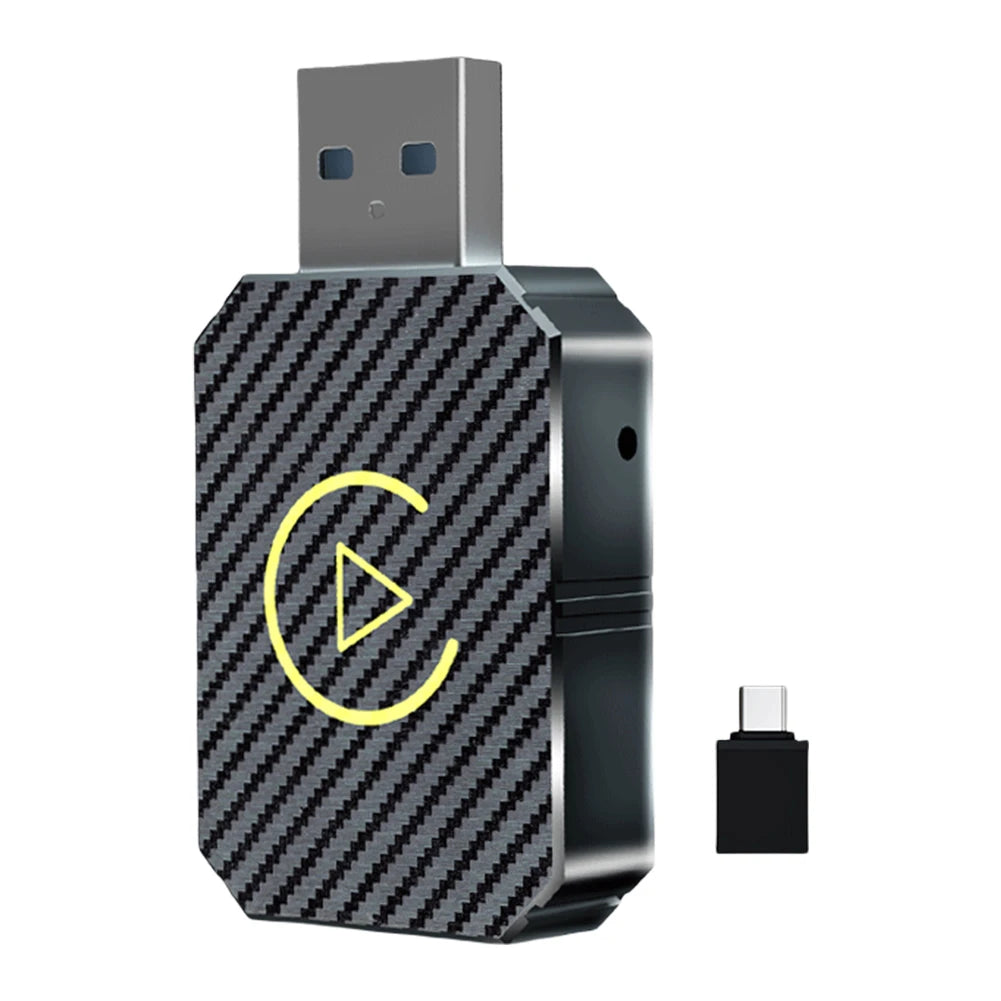 2025 2 in 1 Wireless CarPlay Android Auto Adapter WiFi BT5.0 Smart Dongle Plug&Play Mini Box for Wired CarPlay/Andriod Auto Cars