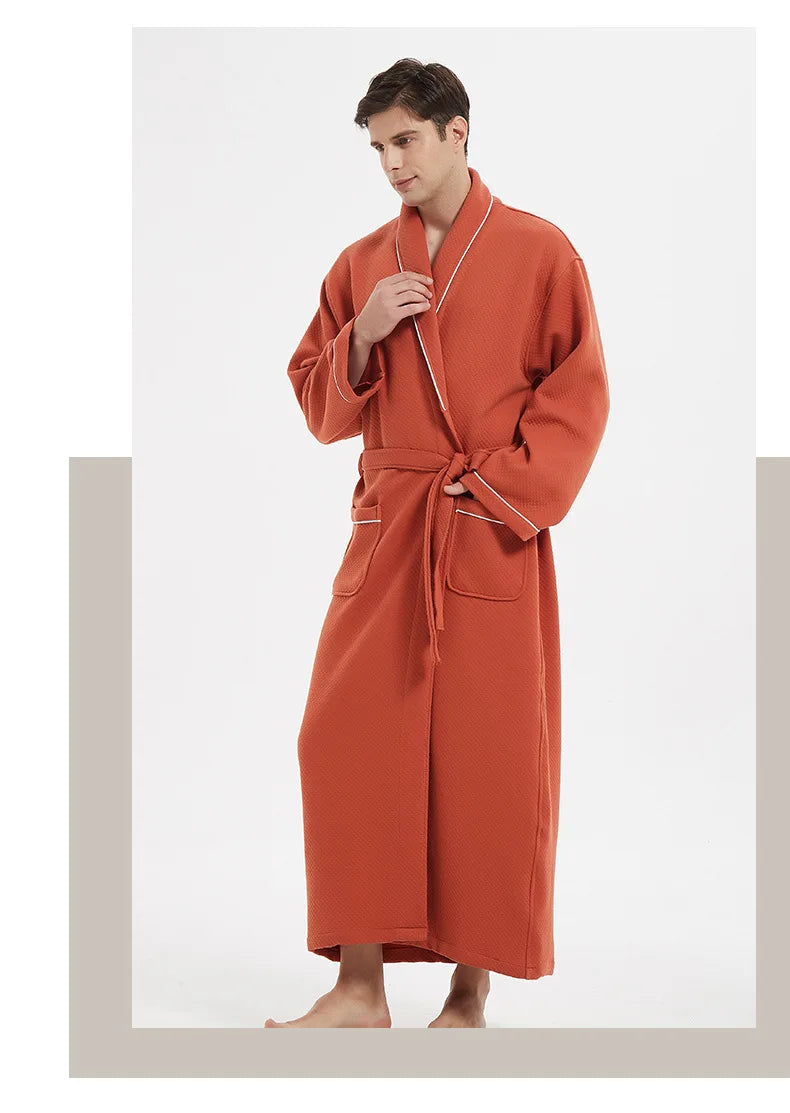 Women Bathrobe Cotton Thick Sleepwear Winter Warm Robe Dressing Gown Casual Long Sleeve Bathrobes Home Wear Clothes Kimono Robe