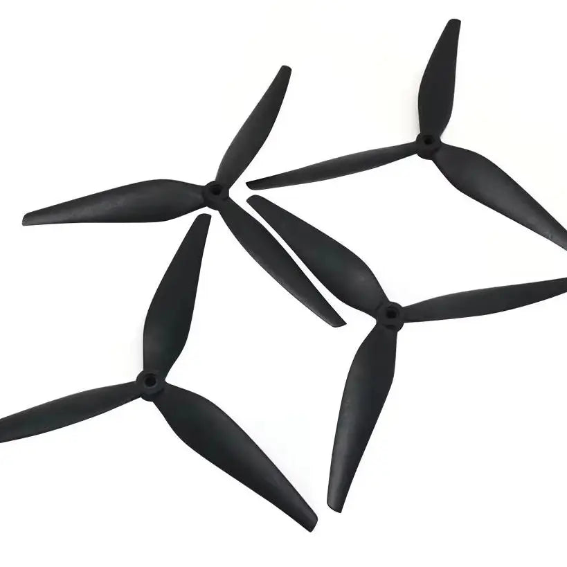 2pcs  10X5X3 9X5X3 10X4.5X3 1050 1045 9050 10inch 9inch 3 blades Black Carbon Reinforced Nylon Propeller for Rc FPV Drone