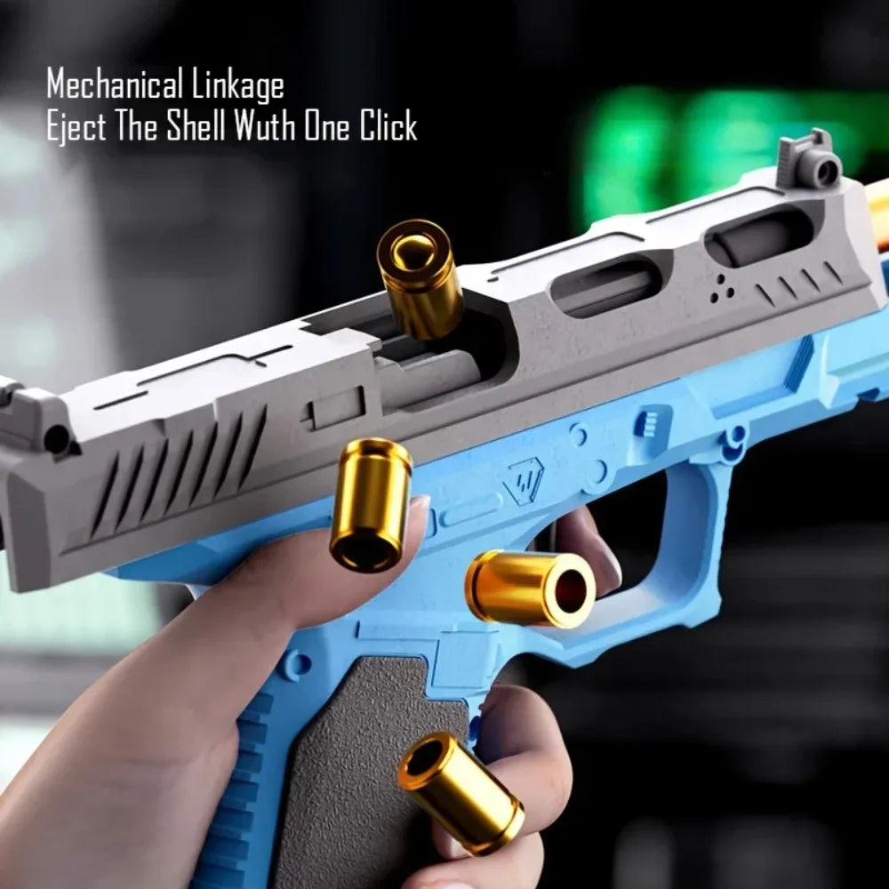 Soft Bullet Airsoft Sig17 Throwing Shell Toy Gun Outdoor Sports CS Game Empty Hanging Weapon Pistol for Kids Boys Birthday Gift