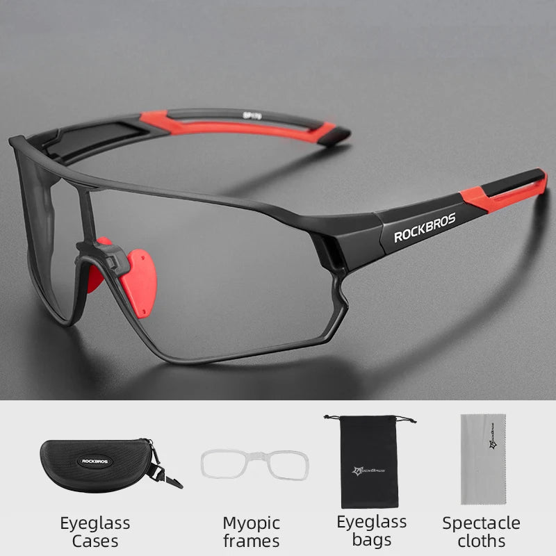 ROCKBROS Bike Glasses Polarized / Photochromic UV400 Sun Protection Sports Eyewear Bicycle Sunglasses MTB Road Cycling Glasses