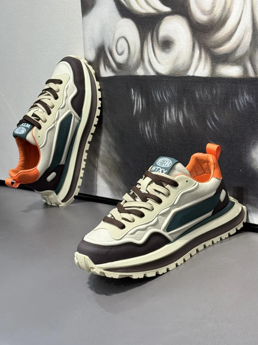 Men's Sneakers Shoes for Men Platform Sports Shoes Sports and Leisure Casual Sneaker Non-slip Fashion Wear-resistant Loafers - Belvar