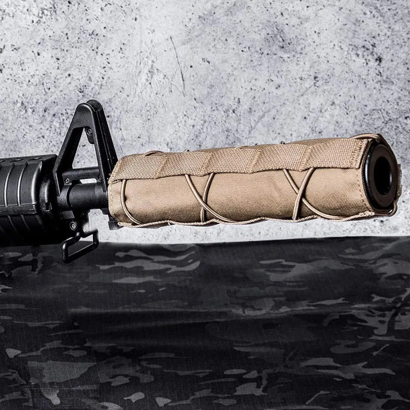 1000D Tactical Airsoft Suppressor Cover Sniper Airsoft Silencer Protector Cover Case Camouflage for Hunting Shooting