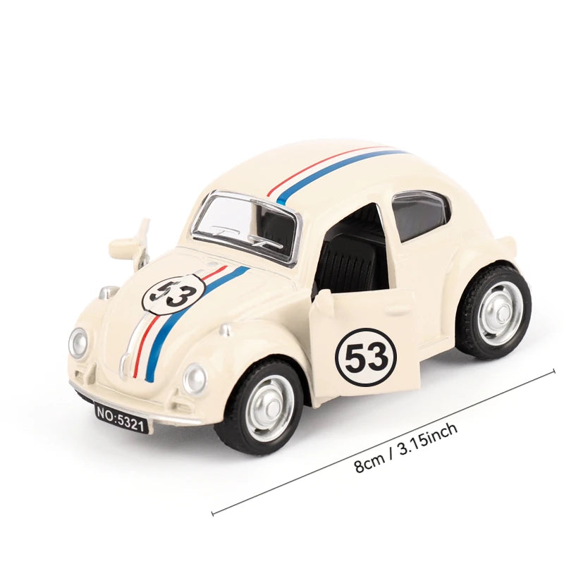 1:36  Bus Transporter Van Gulf Blue Alloy Diecast Model for Volkswagen T1 Samba Toy