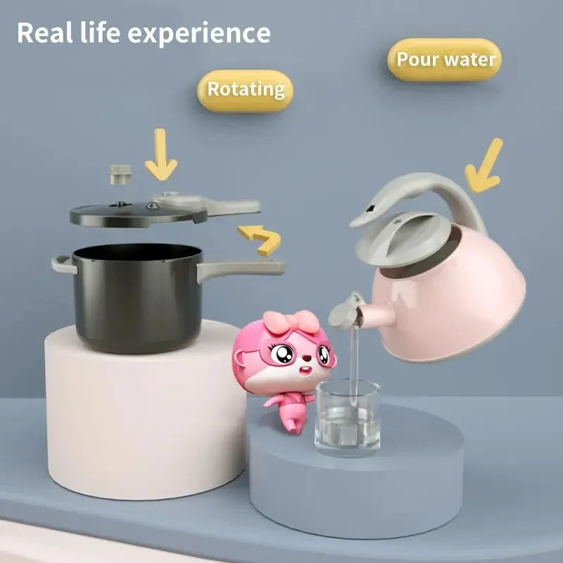 Kids Play Kitchen Set Pretend Play Cooking Toys Set Kitchen Toy Playset For Toddlers Pots And Pans  Role Playing Toys Gift