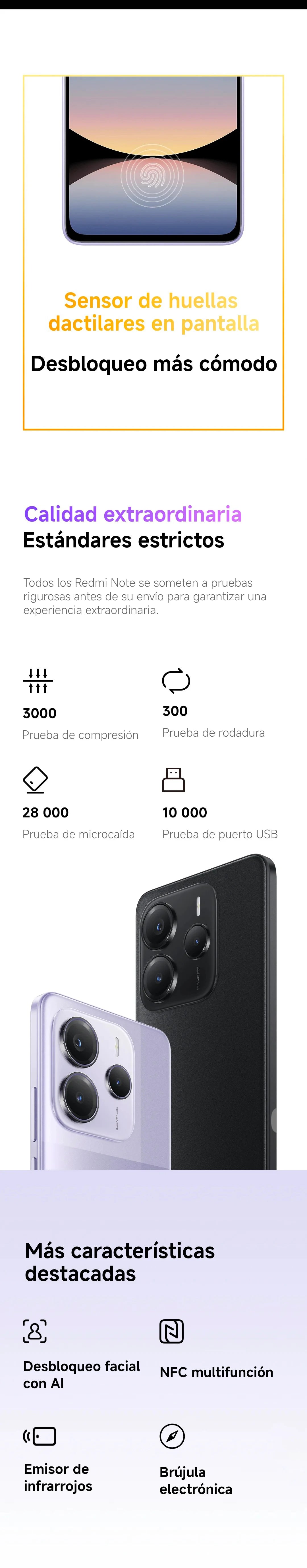 Xiaomi Redmi Note 14 5G European Version 8+256GB  Dimensity 7025-Ultra AMOLED Display 6.67" 120Hz 108MP Main Camera OIS 45W Charging, IP64, NFC