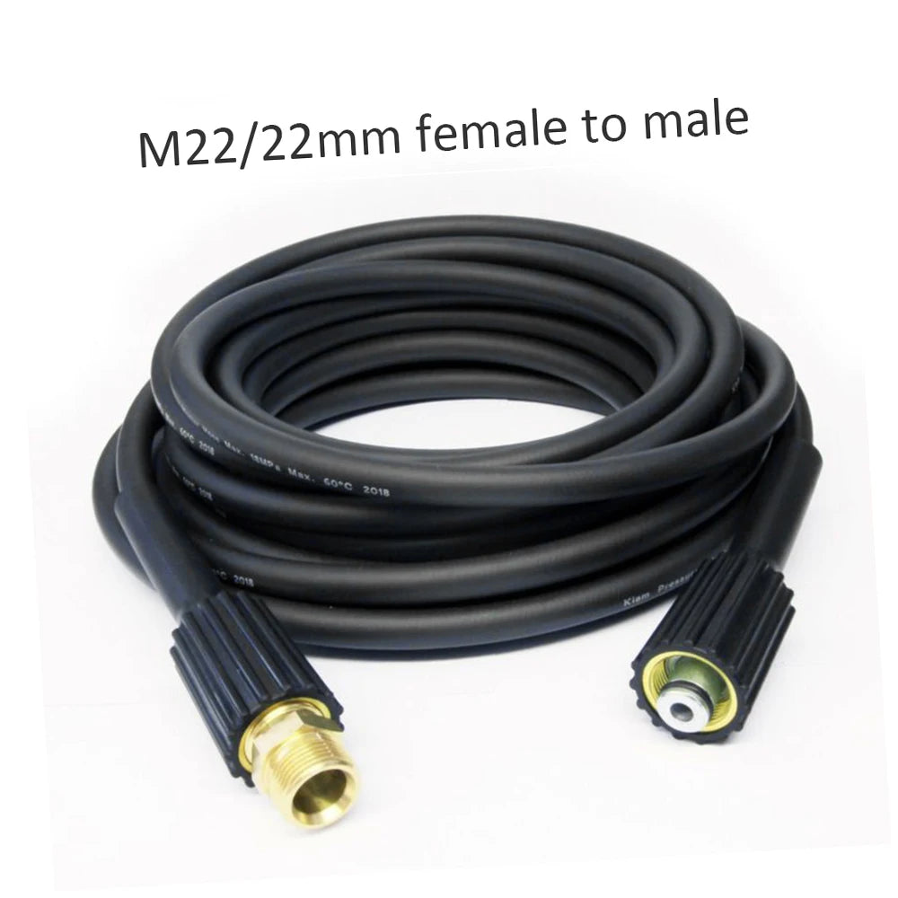 10m Extension Hose K Series High Pressure Washer Hose M22 Connector Female to Male 2025