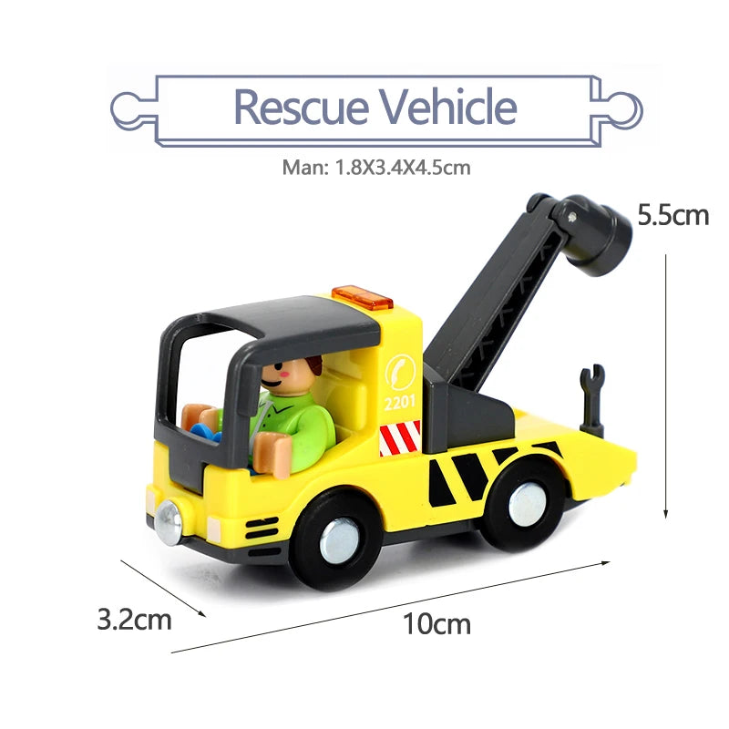 Variety Of Optional Track Magnetic Cars Multi-Purpose Vehicles Compatible Brand Wooden Scene Track Car Toys Children's Gifts W09