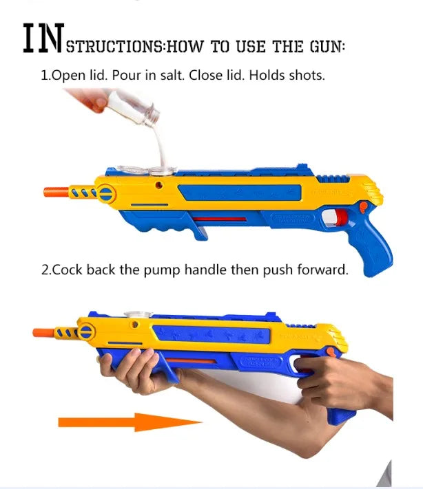 The New 3.0 Fly Killing Gun Can Be Equipped With Laser Aiming, Manual Salt Gun, Children's Toy, Adult Toy Mosquito Killing Gun