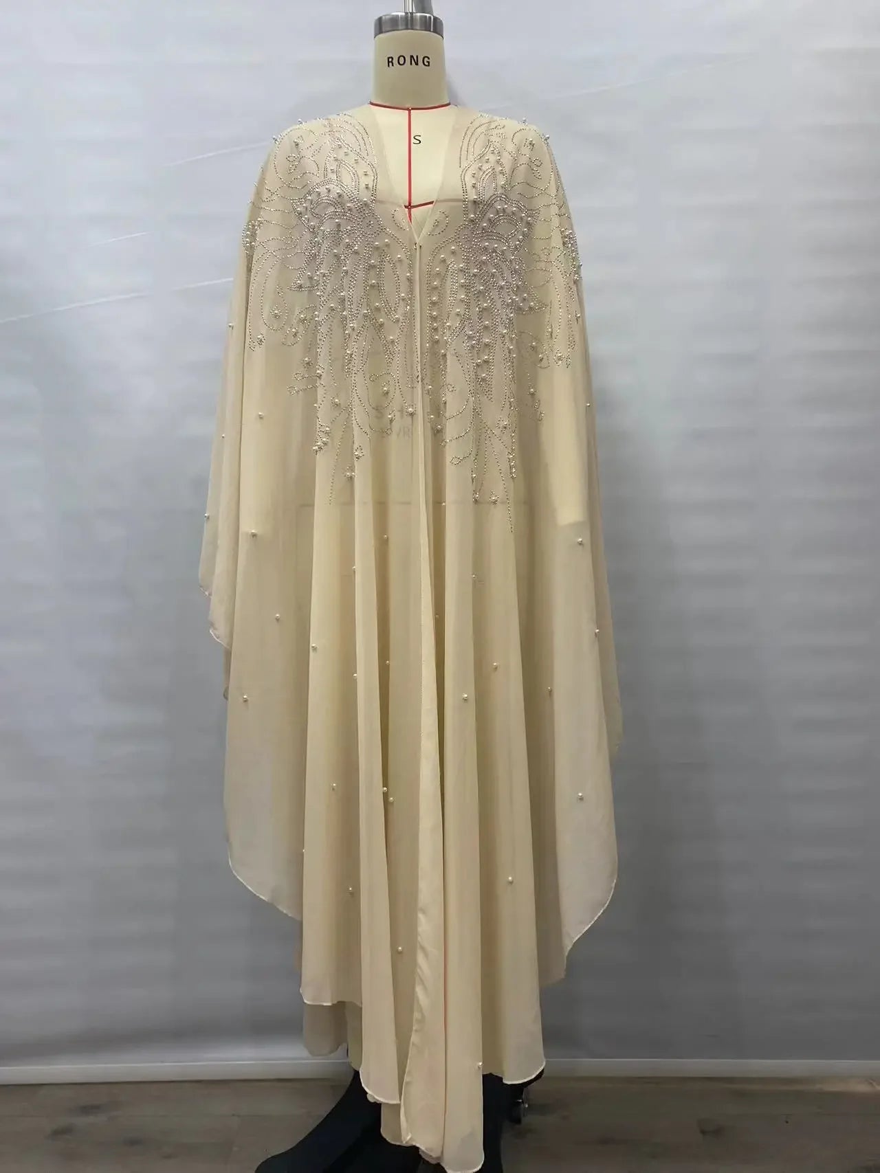 Thin Hooded Cloak Women Clothing Cape Dress Fashion Clothes Vintage Streetwear Ponchos Coats Jackets Bling Diamond Party