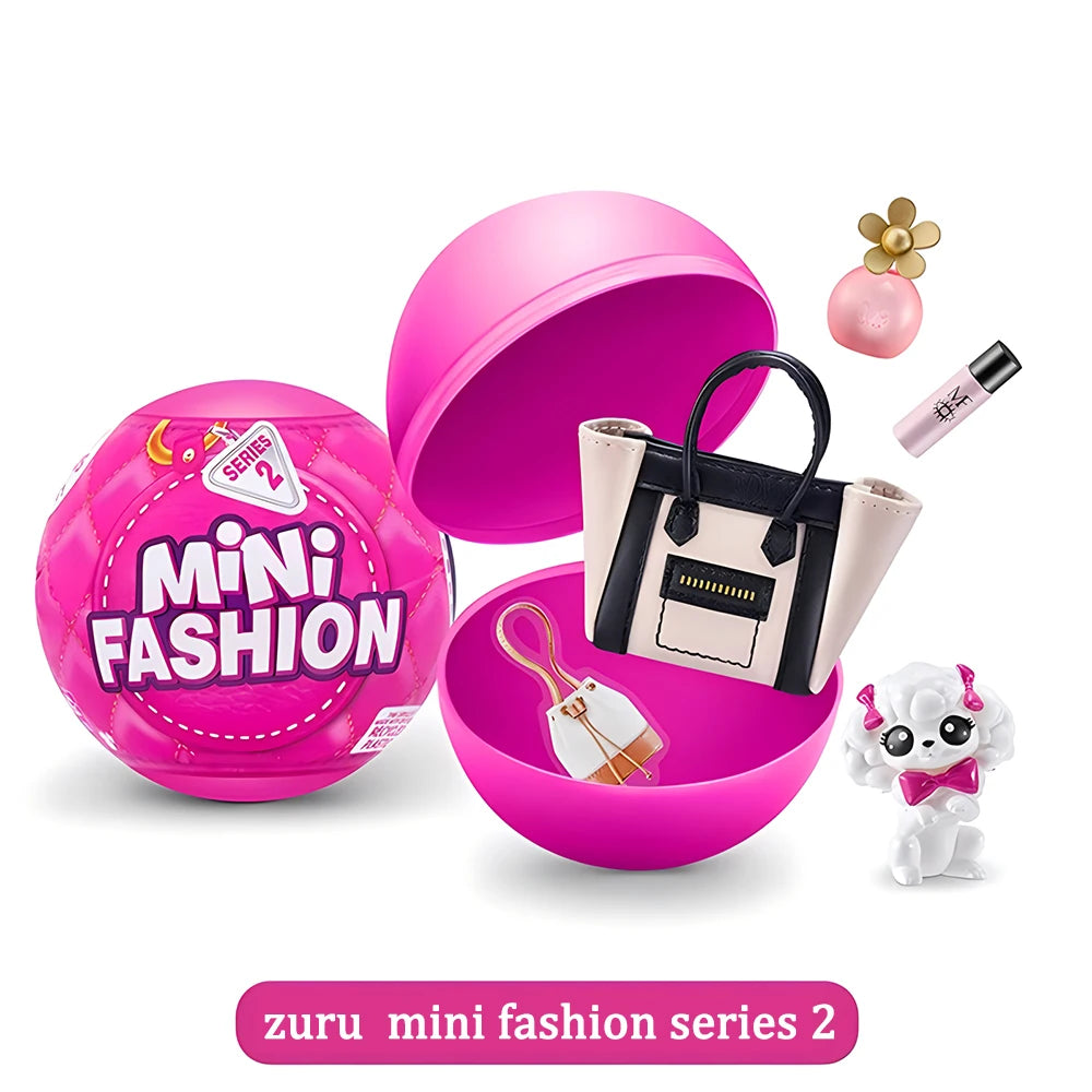 Zuru Mini Brands Toys 5 Surprise Mini Brands Toy Miniature Toys Mystery Blind Box Fashion Bag Shoes Ball Original Miniature Toy