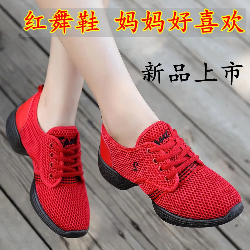 Woman Jazz Dancing Shoes Women Girl's Teacher's Latin Dance Shoes Ballroom Modern Salsa Practise Shoes Dance Lady Sneaker