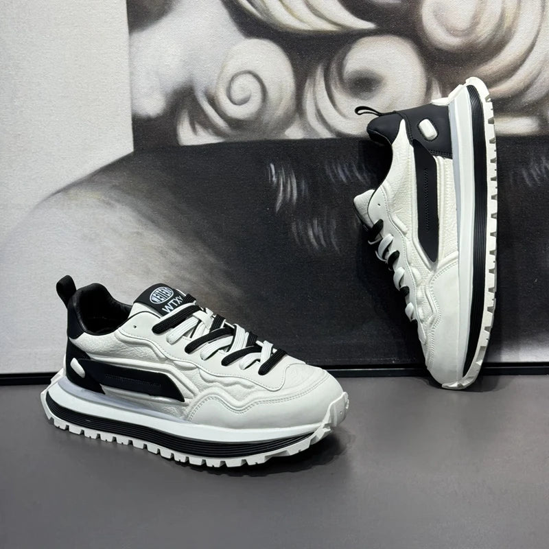 Men's Sneakers Shoes for Men Platform Sports Shoes Sports and Leisure Casual Sneaker Non-slip Fashion Wear-resistant Loafers - Belvar