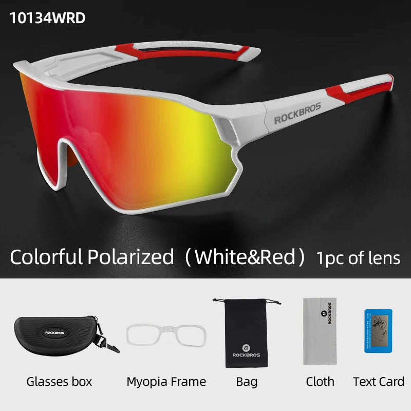 ROCKBROS Bike Glasses Polarized / Photochromic UV400 Sun Protection Sports Eyewear Bicycle Sunglasses MTB Road Cycling Glasses