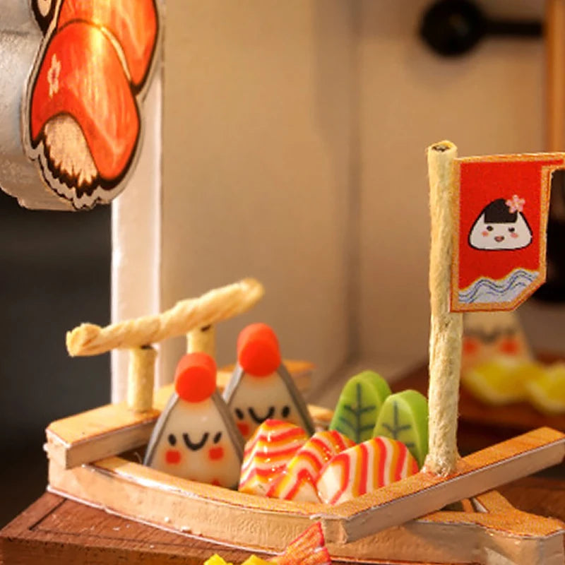 Wooden Miniature Doll House DIY Handmade Assembly Model Building Kit With Dust Cover 3D Puzzle Toys Birthday Gifts Dollhouse