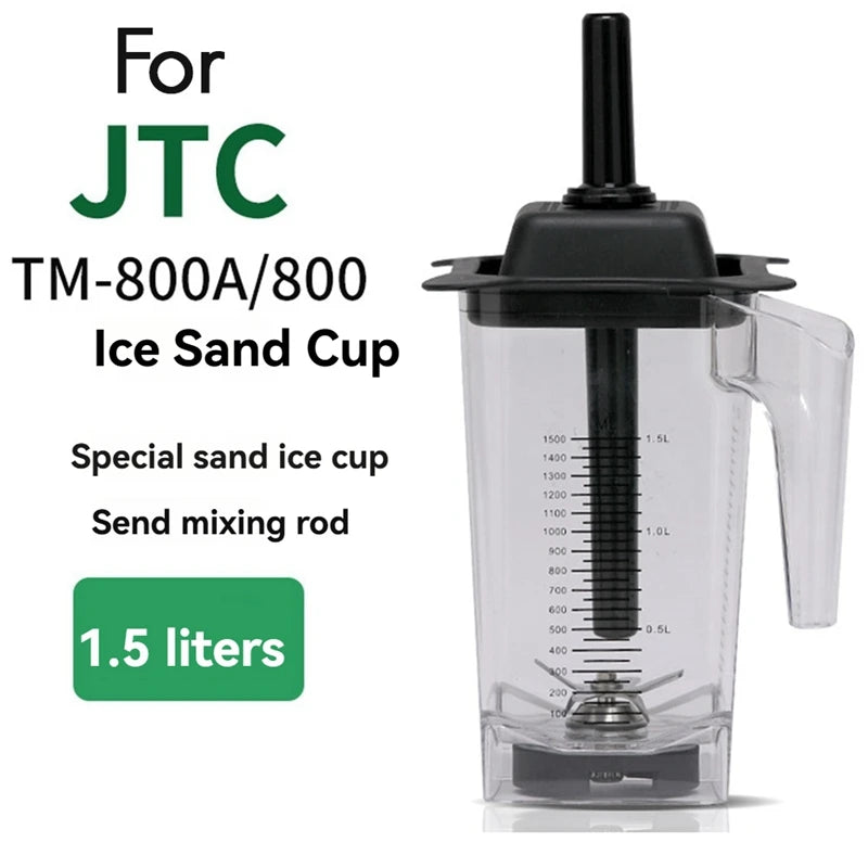 1.5L Blender Cup With Blender Bar For JTC TM-800A/800 Blender Juicer Container Tank Replacement