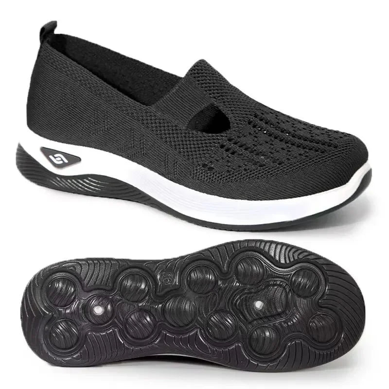 Orthopedic Shoes for Women Walking Shoes Slip On Arch Support Memory Foam Breathable Sneakers Summer Comfortable Casual Trainers - Belvar