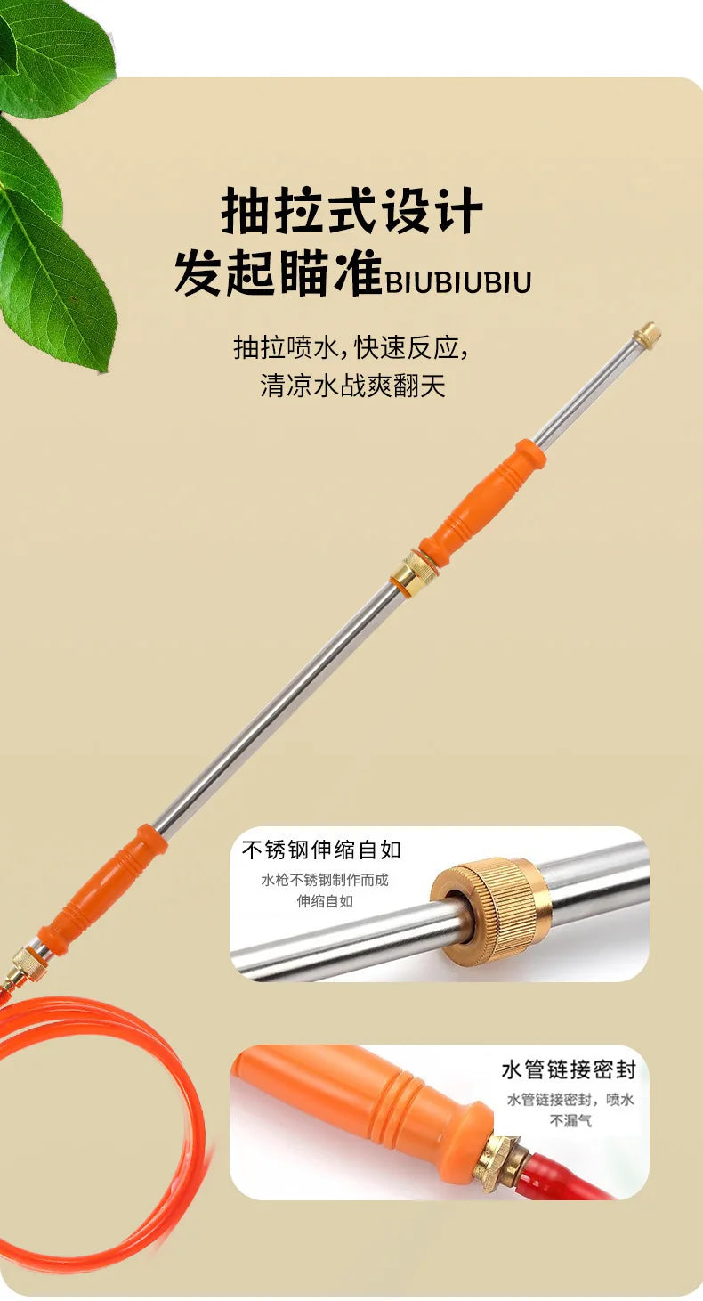 15L water gun for drifting and water fighting, high-pressure pumping and long-range shooting outdoor play equipment in summer