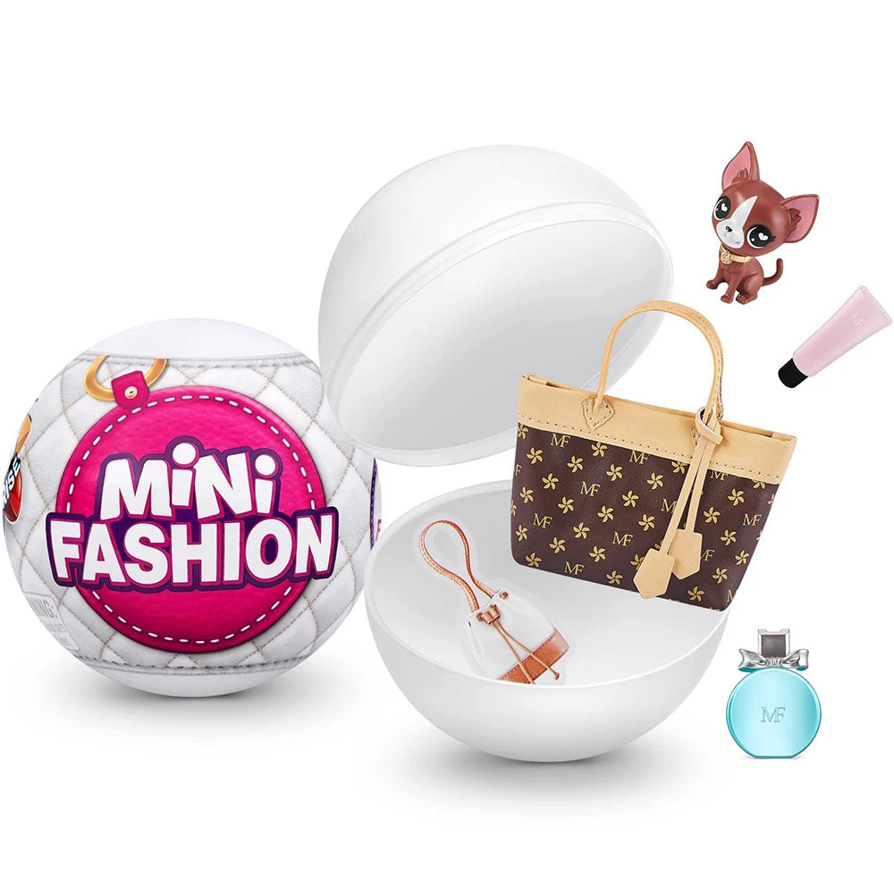 Zuru Mini Brands Toys 5 Surprise Mini Brands Toy Miniature Toys Mystery Blind Box Fashion Bag Shoes Ball Original Miniature Toy