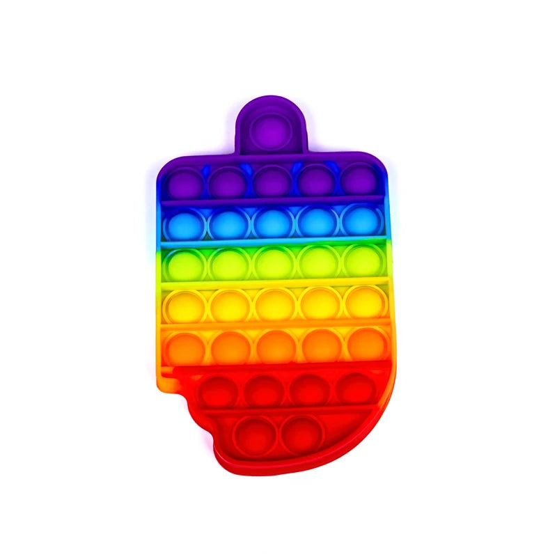 2023 Newest Silicone Rubber Anti Anxiety Stress Relief Push Pop Fidget Toys Squeeze The Toy For Kids Adults Special Needs