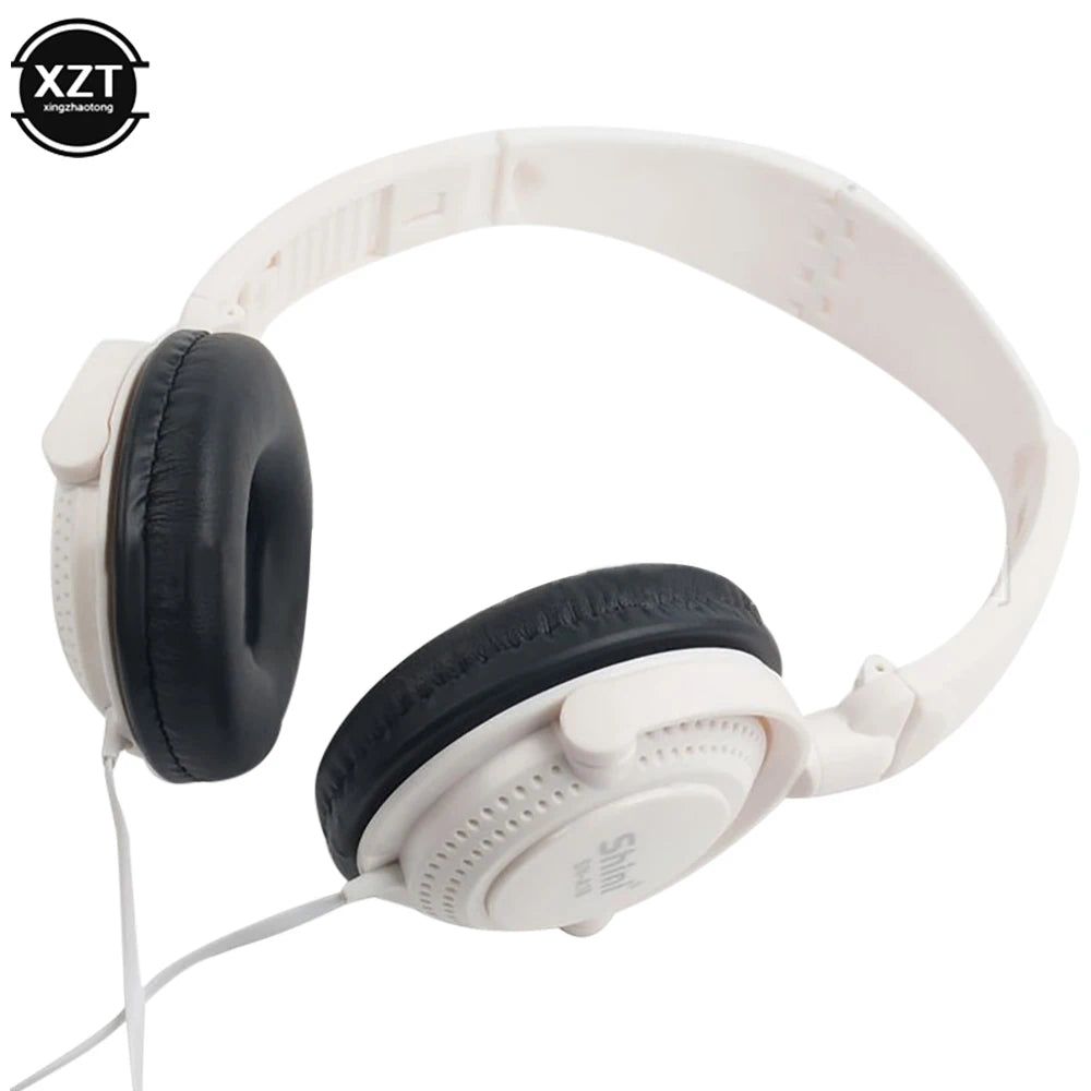Wired Headphones With Microphone 3.5mm Earphones Foldable Gaming Headset Super Bass Stereo Music Headset For PC Phones