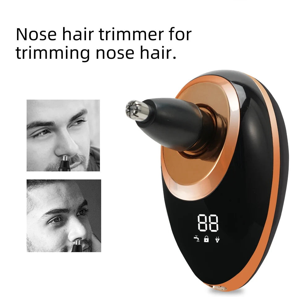 2025 7-Head Electric Shaver USB Dharging Stainless Steel Blades Men's Quick Shaving Beard Trimmer Hair Trimmer As A Gift For Men