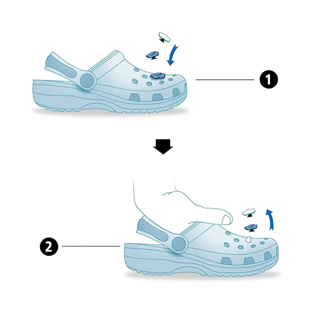 13pcs cute cartoon shoe charms for women men pvc funny superhero shoe accessories