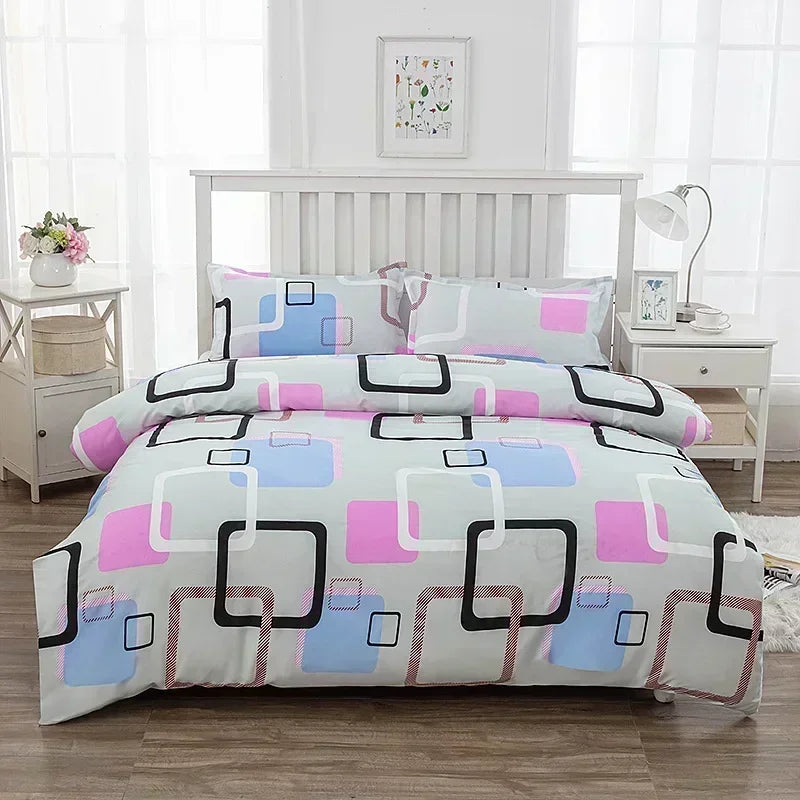 1pcs Geometric Pattern Bedding Fashion Printed Quilt Cover Multi Size Bed Sheets Soft Breathable Duvet Covers 이불커버