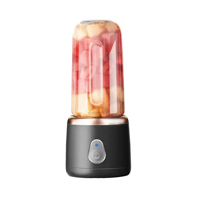 Portable Juicer for Shakes Smoothies Rechargeable USB 400ML Traveling Fruit Juicer Double Cup Fruit Blender Juicer Cup