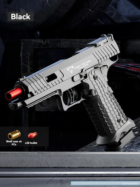 2011 CombatMaster Toy Pistol Fake Air Guns Airsoft Weapons Manual Continuous Shot Launcher Shell Throwing for Adult Men Children