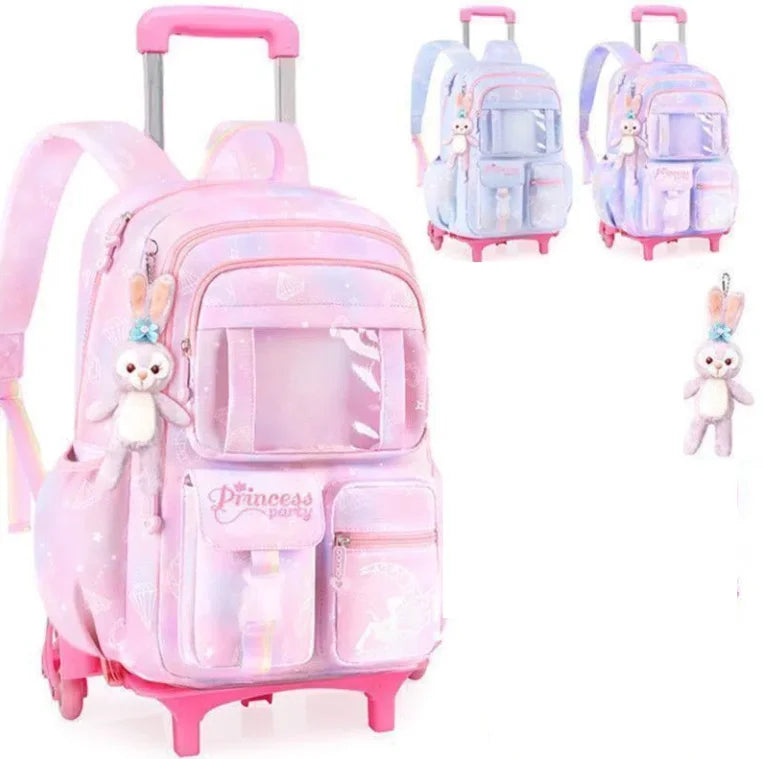 School Rolling backpack Bags school wheeled backpack for girls  kids School trolley bag for girls school bag wheels for girls
