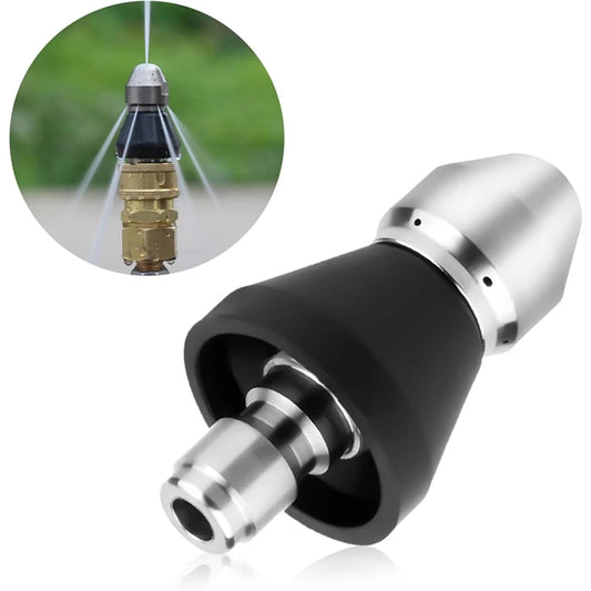 Sewer Cleaning Tool Pipe Unclogger Nozzle 1/4 Quick Connector Pressure Washer Sewer Jetter Nozzle for Drain Jetting Hose 5000PSI