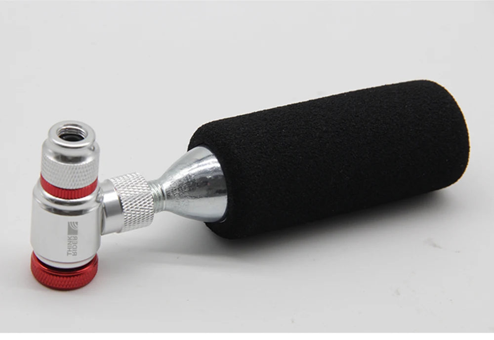 ThinkRider CO2 Pump For Bicycle Schrader Presta Adapter Bike Inflator Aluminum Tire Tube Mini Size MTB Pumps CO2 Cartridge