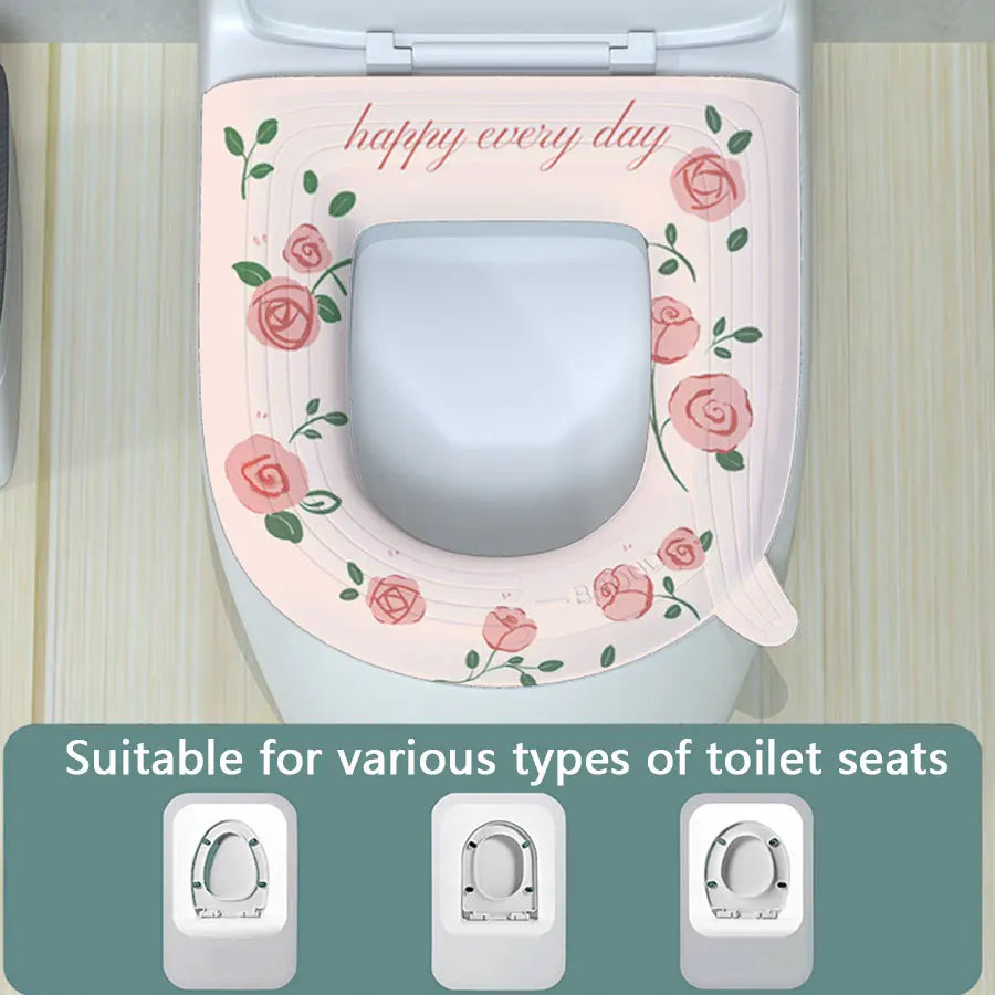 Waterproof toilet seat cushion All year round universal toilet seat ring foam silicone pad Summer Toilet Seat Cover Pads