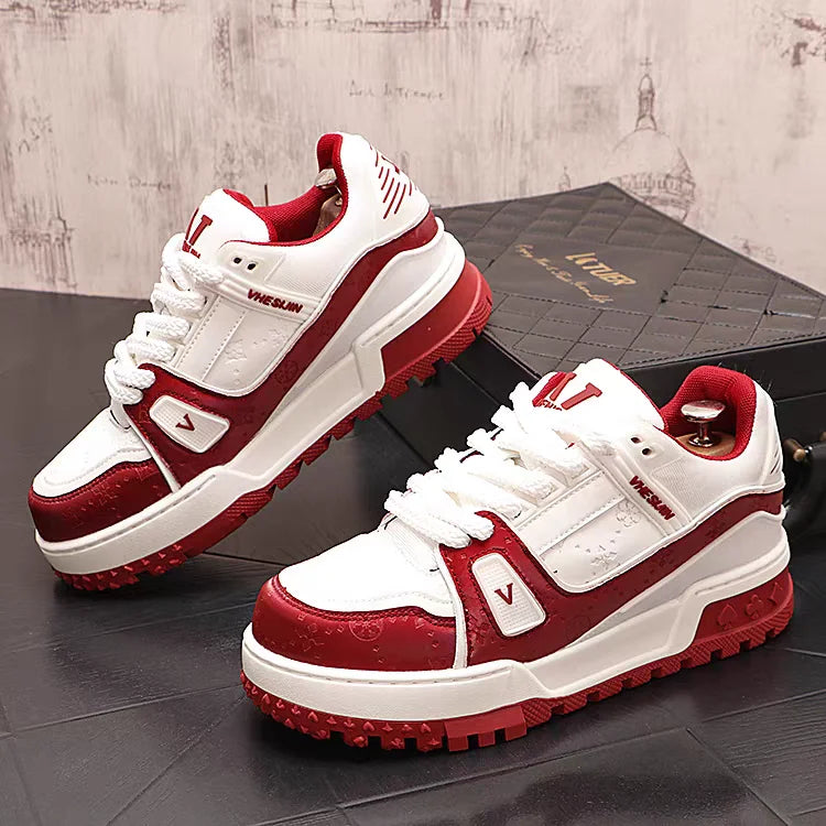 Designer Wedding Party Shoes Autumn Fashion Casual Sneakers Round Toe Thick Bottom Walking Office Leisure Loafers - Belvar