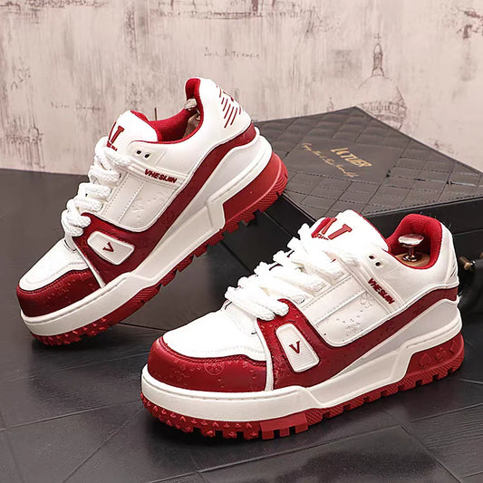 Designer Wedding Party Shoes Autumn Fashion Casual Sneakers Round Toe Thick Bottom Walking Office Leisure Loafers - Belvar