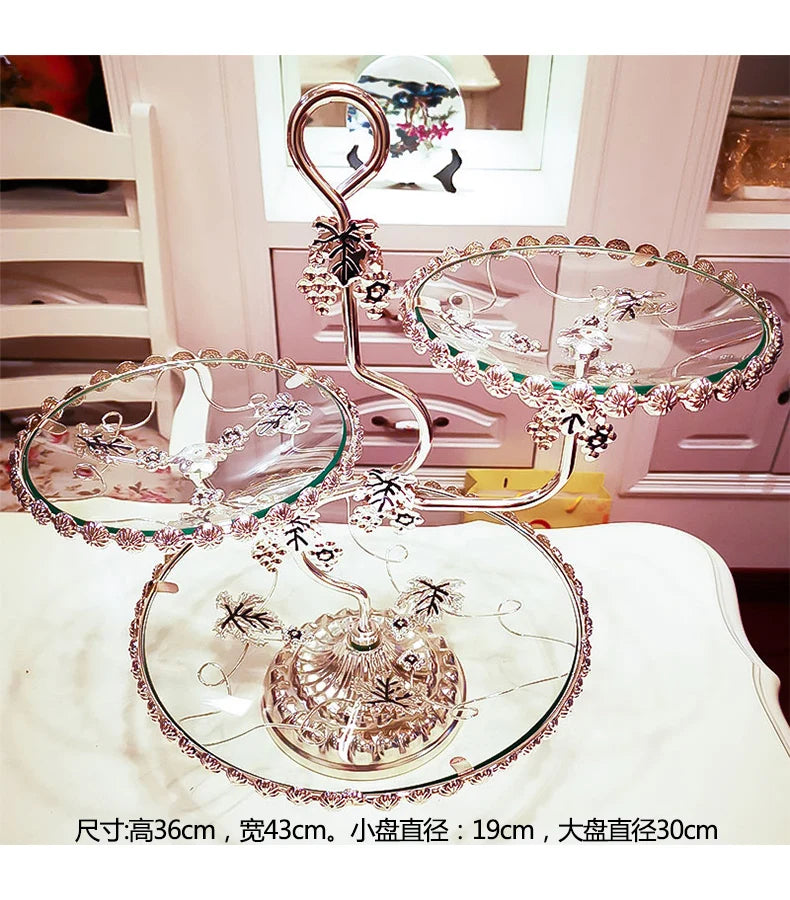Kitchen Unique Plates Organizer Elegant Multifunctional Advanced Plates Pretty Luxury Charolas Decorativas Room Decoration
