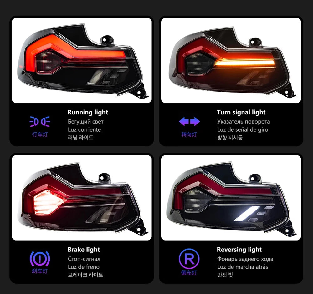 TYPY Car Lights LED Rear Lamps For BMW 2 Series F22 Taillights Assembly 220i 225i M2 F23 F87 Dynamic DRL Turn Signals Plug Play