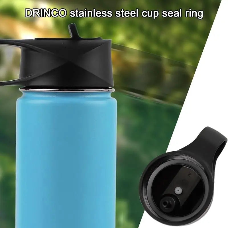 Water Bottle Vent Hole Gasket Vent Hole Gaskets Replacement Food-grade Silicone Cup Lid Gasket Rings For 14/18/22/32/40/64oz ﻿