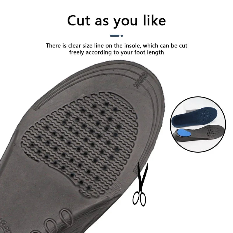 1Pair Sneakers Insoles Arch Support Orthopedic Shoes Insole for Feet Shock absorbing Shoe Pads Comfort Shoe Sole