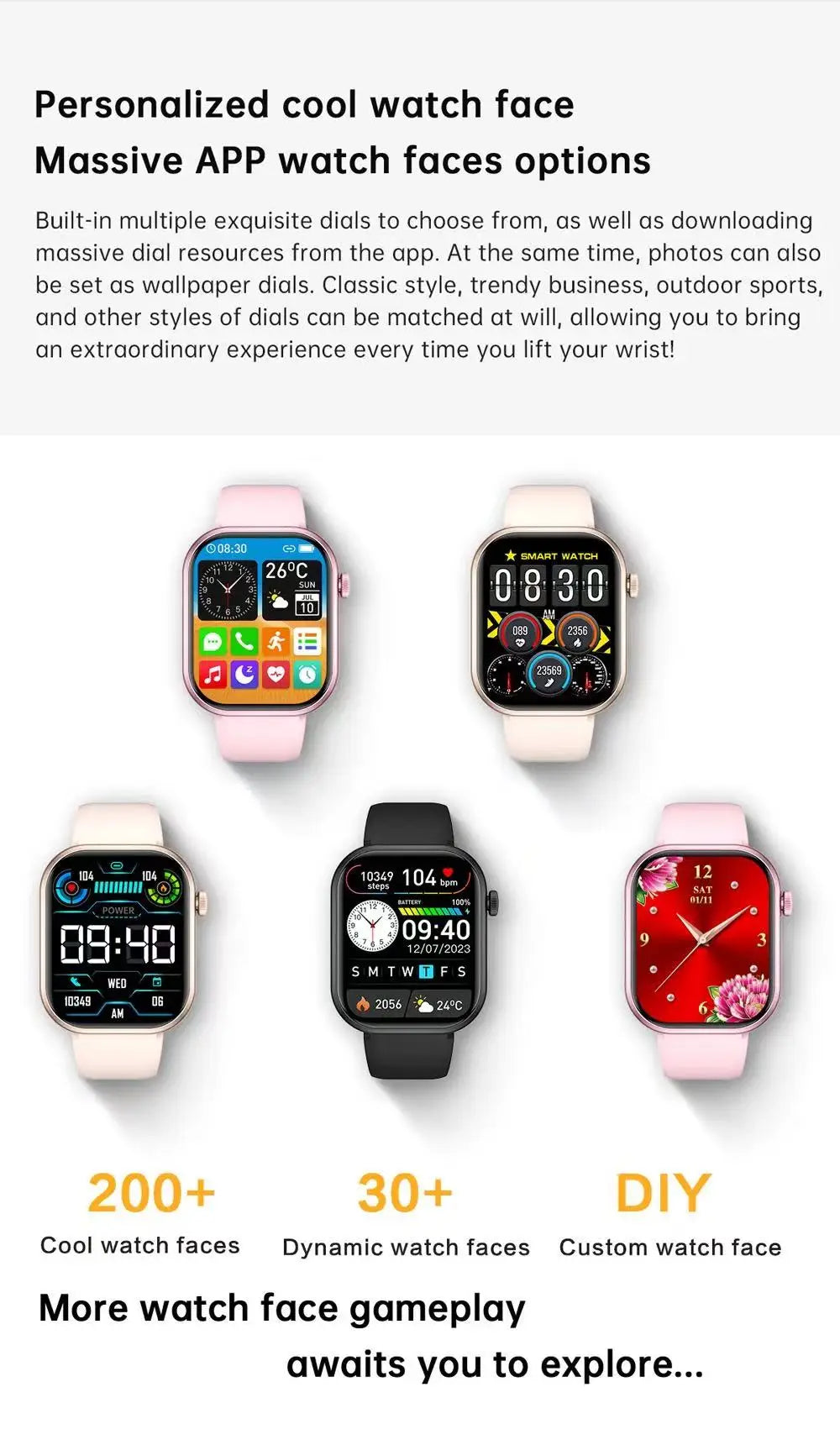 QX7 Sports Smart Watch Men Women 2.09-inch SmartWatch GPS Bluetooth call Heart rate Blood oxygen SOS AI Voice Smartwatch 2025New