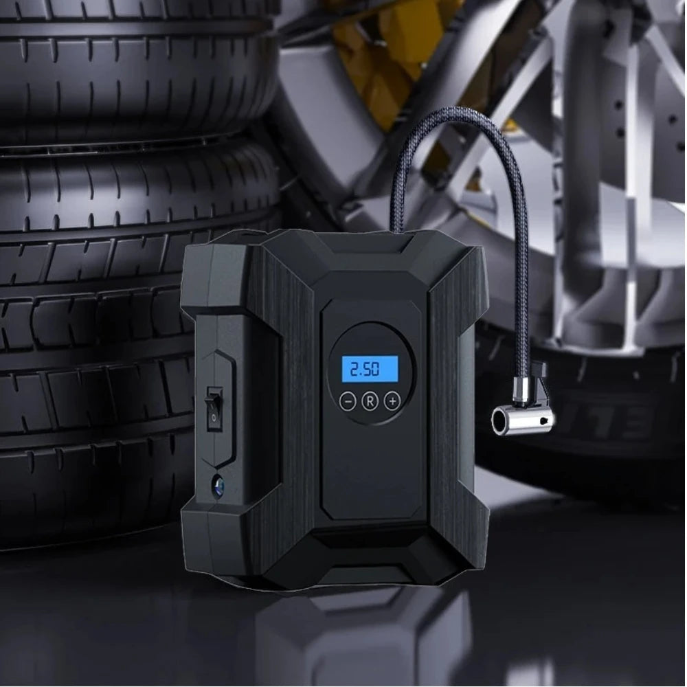 suitu Inflator Pump 12V Portable Car Air Compressor for Motorcycles Bicycle Boat Tyre Inflator Digital Auto Inflatable Pump(Box)