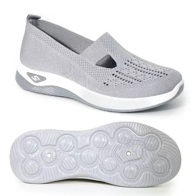 Orthopedic Shoes for Women Walking Shoes Slip On Arch Support Memory Foam Breathable Sneakers Summer Comfortable Casual Trainers - Belvar