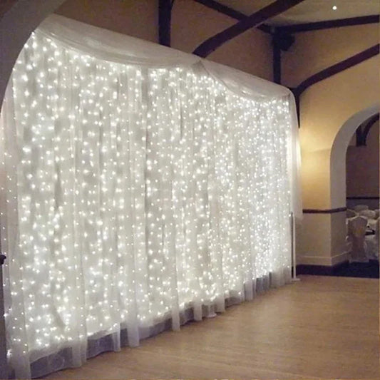 3M 300 LED Curtain String Light Garland Party Backdrop Adult Kids Birthday Wedding Decoration Bachelorette Anniversary Supplies