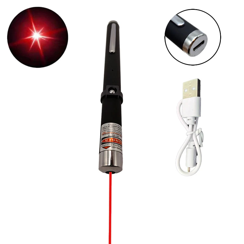 2-in-1 Mini Laser Pointer, LED Pet Training Flashlight, Scratching Toys for Pets and Cats, Christmas Gifts