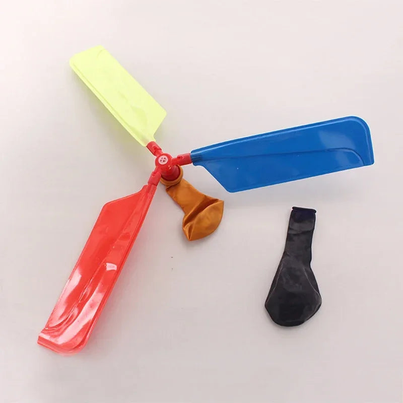 3PCS Air Balloon Helicopter Toy Funny Balloon Ortable Outdoor Helicopter Flying Kid Birthday Party Children's Day Interest Game