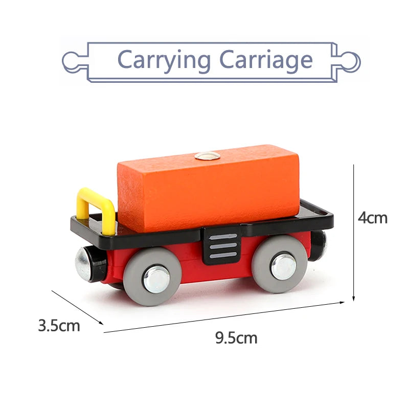Variety Of Optional Track Magnetic Cars Multi-Purpose Vehicles Compatible Brand Wooden Scene Track Car Toys Children's Gifts W09