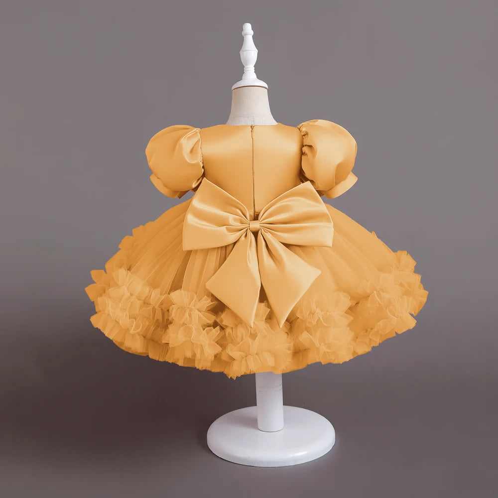 Toddler Baby Baptism Dresses First Birthday Dress For 0-5 Years Baby Girl Clothing Princess Party Dress Christening Gown