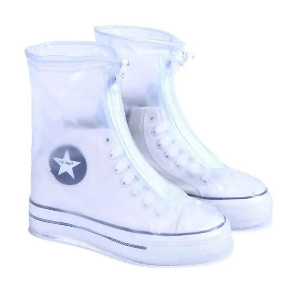 Shoes Cover Rain Waterproof Quality Thick Shoes Protectors Rain Boots PVC Non-Slip Rainy Shoe Cover Adult Kids Water proof shoes